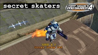 Tony Hawks Pro Skater 4 PS2  Secret Skaters [upl. by Nagyam]