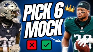 6th Pick Solved Fantasy Football Mock Draft 2024 [upl. by Gerrald]