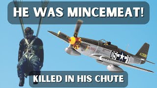 American P51 Pilot Shoots German Dead In His Parachute  Major Richard A Petersons Revenge [upl. by Dorrej479]