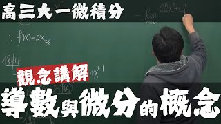 【高三大一微積分】微分篇｜1｜導數與微分的概念｜觀念講解 [upl. by Eural472]