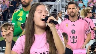 Isabella Velasquez 13 with ​⁠ ​⁠ intermiamicf LeoMessi [upl. by Annahavas]