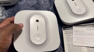 Setting up the XSense Combination Smoke and Carbon Monoxide Detector with Voice Location [upl. by Lonny]