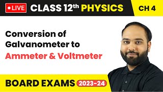 Conversion of Galvanometer Into Ammeter amp Voltmeter  Moving Charges amp Magnetism  Class 12 Physics [upl. by Nageek664]