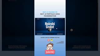 🚀Nextjs 14 Personal Portfolio Using Tailwind nextjs14 nextjstutorial nextjs tailwindcss css [upl. by Shultz]