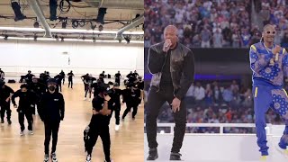 Super Bowl LVI Halftime Show Still DRE Rehearsal vs Live [upl. by Lempres]