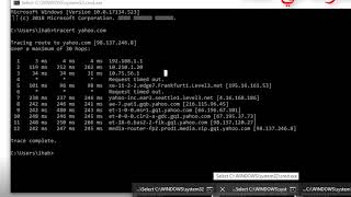موجه الاوامر cmd commandsشرح tracert ، الكود Trace Route [upl. by Carhart]