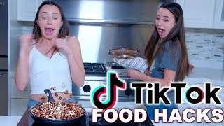 Trying TikTok Food Hacks  Merrell Twins [upl. by Viscardi29]