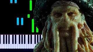 Pirates of the Caribbean 2  Davy Jones Theme Piano Tutorial [upl. by Patrizio]