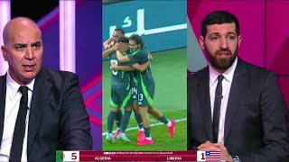 تحليل مباراة الجزائر وليبريا اليوم التحليل الكامل جنون في الاستوديو بعد فوز الجزائر الكاسح [upl. by Erdnaed]