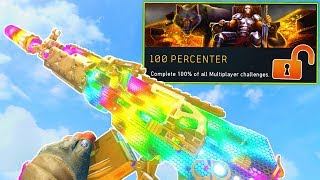 NUKED OUT UNLOCKS 100 MULTIPLAYER COMPLETION 100 PERCENTER CHALLENGE  COD BO4 [upl. by Sivart]