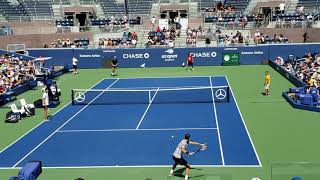 Djokovic and Dimitrov US Open 2018 practice [upl. by Featherstone]