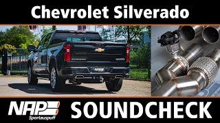 NAP Klappenauspuff ▶ Chevrolet Silverado L87  Soundcheck [upl. by Latia363]