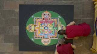 Time Lapse Making of a Mandala The Crow Collection of Asian Art [upl. by Erna334]