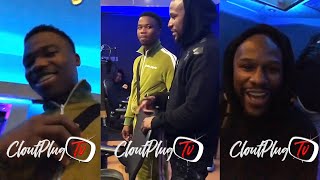 Roddy Ricch In The Studio With Floyd Mayweather [upl. by Allerie853]