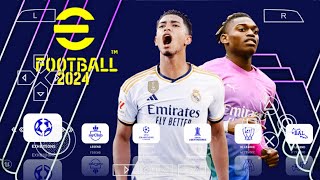 eFootball PES 2024 PPSSPP Chelito  PES 2024 PSP C19 ISO No Savedata amp No Textures BEST GRAPHICS [upl. by Crawley]