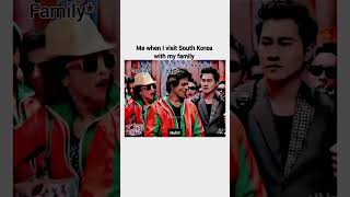 When I visit South Korea with my family😂funnysouthkoreabollywoodshahrukhtrendingshortsfypnew [upl. by Kerred]