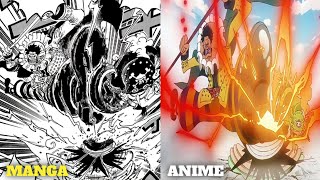 One Piece Episode 1118  Anime VS Manga Comparison [upl. by Sapers108]