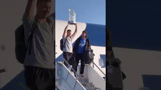 Dodgers return home with World Series trophy 🏆 baseball shortsviral mlb worldseriesmvp [upl. by Noret]