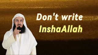 quotHow to Write Inshallah Correctly  A Simple Guide by Mufti Menkquot [upl. by Rolanda]