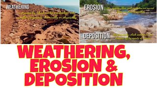 WEATHERING EROSION AND DEPOSITION  LuckyZel Vlog [upl. by Horatio]