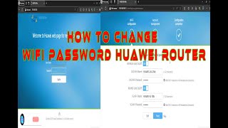 how to change wifi password huawai fiber router [upl. by Naenej327]