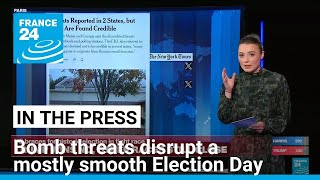 Bomb threats in swing states disrupt a mostly smooth Election Day • FRANCE 24 English [upl. by Mloc106]