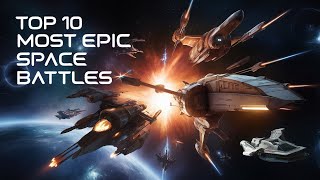 Top 10 Most Epic Space Battles in Science Fiction spacefacts spacebattles sciencefiction facts [upl. by Alithia239]