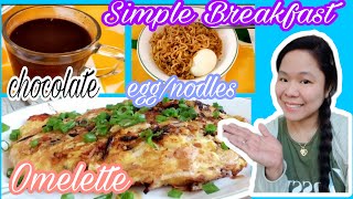 Preparing for Breakfast OmeletteEggnodles Chocolate 😋😋😍❤️ Easy Cooking  vlogs130 🇮🇱 [upl. by Reyam]