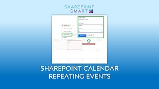 Learn how to set up Repeating Events in a SharePoint Calendar [upl. by Ganny]