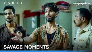 Savage Moments Counted ft Farzi  Shahid Kapoor Vijay Sethupathi Kay Kay Menon  Prime Video IN [upl. by Aremmat176]