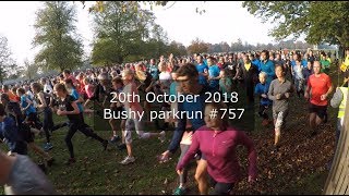 Bushy parkrun 757  October 20th 2018 fast [upl. by Drugge767]