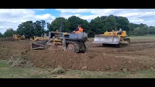 vintage classic caterpillar dozers crawlers cat link club sibbertoft 2024 [upl. by Marwin]