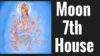 Moon in Seventh House Moon 7th House Vedic Astrology [upl. by Roque406]