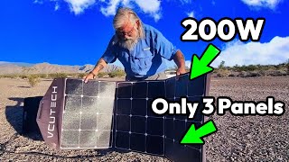 EFFORTLESS Solar Setup DURABLE 200W Portable Solar Panel for Van Life [upl. by York696]