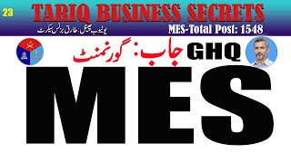 MES GHQ JOBS 2023 [upl. by Aicila]