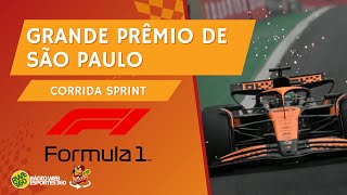 GRANDE PRÊMIO DE SÃO PAULO  CORRIDA SPRINT  FÓRMULA 1  NARRAÇÃO AO VIVO [upl. by Abbate]