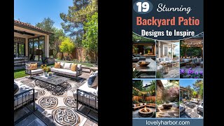 19 Stunning Backyard Patio Designs to Inspire You [upl. by Elaen]