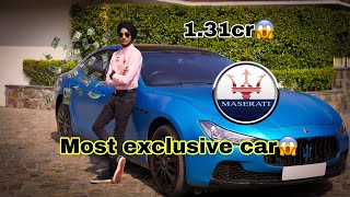 Super rare car  Maserati Ghibli  Only 10 cars 🔥 🇮🇳 [upl. by Lerraj]