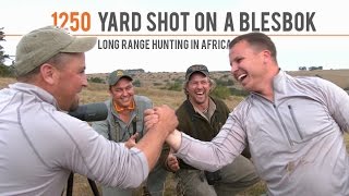 1250 Yard Shot on a Blesbok  Long Range Hunting in Africa [upl. by Aremihc]