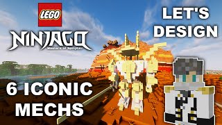 Lets design the Mechs from Lego Ninjago in Minecraft 121 [upl. by Goldi193]