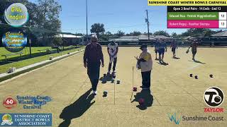 Open 3 Bowl Pairs  Yandina  1st Game of 4  Sunshine Coast Winter Bowls Carnival  60th Anniversar [upl. by Lytton]