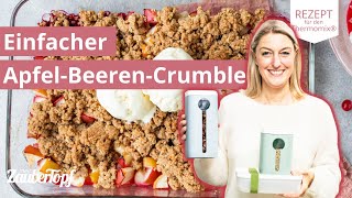 😍😋 Aufbewahren und Genießen ApfelBeerenCrumble mit FRESHampSAVE Boxen  Thermomix® Rezepte [upl. by Asillem]