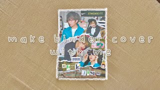 make nct photocard binder cover with me  chenji [upl. by Quitt]