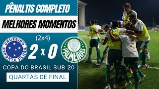 Cruzeiro 2 x 0 Palmeiras  Melhores Momentos  Pênaltis Completo  Copa do Brasil Sub20 [upl. by Besse]