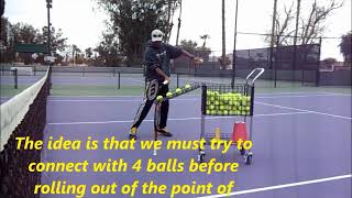 Tennis Stroke Technique Hitting through the ball [upl. by Germaun]