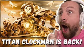 TITAN CLOCKMAN IS BACK skibidi toilet multiverse 030 REACTION [upl. by Ornie454]