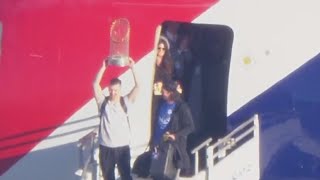 Dodgers arrive back in LA after winning the World Series [upl. by Allveta]