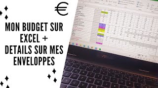 Comment je gérer mon budget sur Excel   Détail de mes enveloppes budgétaires [upl. by Oirazan676]