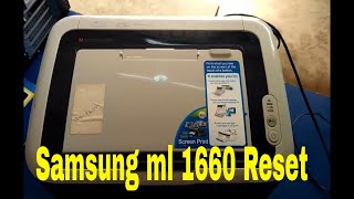 samsung ml 1660 Reset [upl. by Reilly]