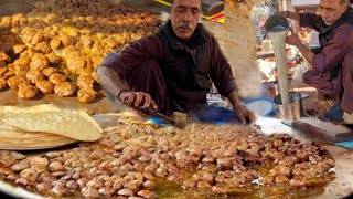 Street Style Lucknow Famous Tunday Kabab Recipe  60 Years Old Man Road Side Tunday Kabab Recipe [upl. by Wyndham]